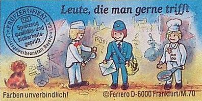 Beipackzettel Leute, die man gerne trifft Koch