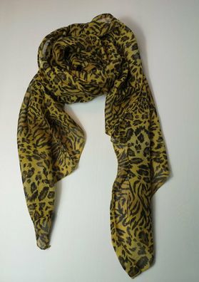 Schal mit Seide Halstuch Samt Ausbrenner,schwarz,140x25cm