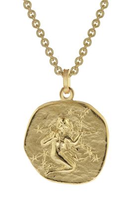 trendor Schmuck Jungfrau Sternzeichen Ø 20 mm Herrenkette Gold auf Silber 39070-09