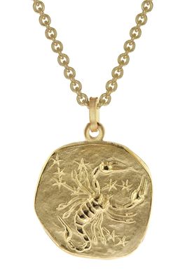 trendor Schmuck Skorpion Sternzeichen Ø 20 mm Herrenkette Gold auf Silber 39070-11