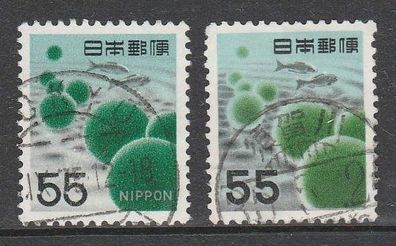 Japan 1956 - 1969 653 und 1054 - gestempelt