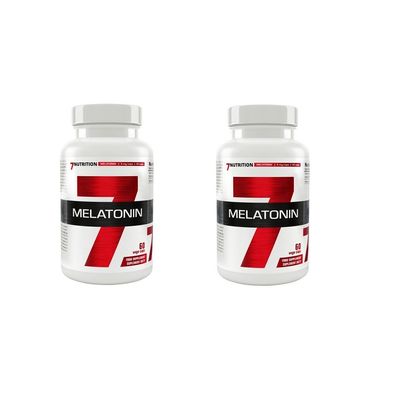 7 Nutrition Melatonin 4mg 2x60 Tabletten (Besserer Schlaf), hochdosiert