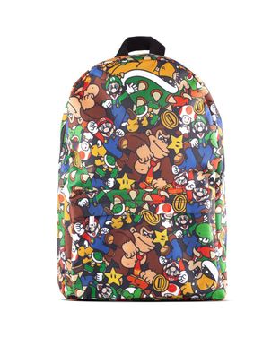 Difuzed Nintendo Rucksack - Super Mario Charaktere Backpack Tasche Luigi Toad