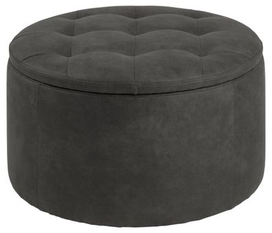 Reece Pouf grau Hocker Puff Sitzpuff Sitzhocker Sitzpouf Bodenkissen Schemel