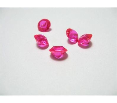 1000 pinkfarbene Deko Diamanten 8 mm