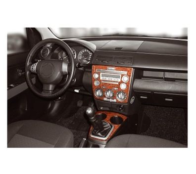 3D Cockpit Dekor für Mazda 2 Baujahr 02/2003-12/2006 4 Teile