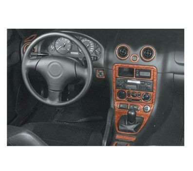 3D Cockpit Dekor für Mazda MX 5 Baujahr 12/2000-12/2005 14 Teile