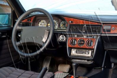 3D Cockpit Dekor für Mercedes 190 (W201) Baujahr 12/1983-05/1993 11 Teile