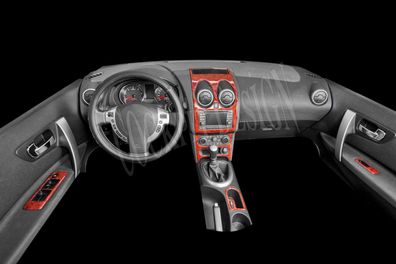 3D Cockpit Dekor für Nissan Qashqai ab Baujahr 09/2011 19 Teile
