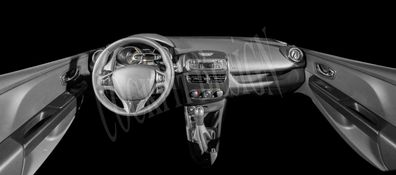 3D Cockpit Dekor für Renault Clio 4 ab Baujahr 09/2012 16 Teile