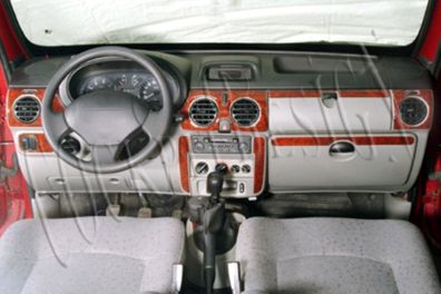 3D Cockpit Dekor für Renault Kangoo Baujahr 06/1998-09/2008 10 Teile