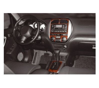 3D Cockpit Dekor für Toyota Rav 4 Baujahr 11/2003-12/2004 4 Teile