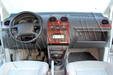 3D Cockpit Dekor für Volkswagen Caddy Baujahr 01/2004-08/2009 15 Teile