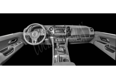 3D Cockpit Dekor für Volkswagen Amarok ab Baujahr 01/2011 37 Teile