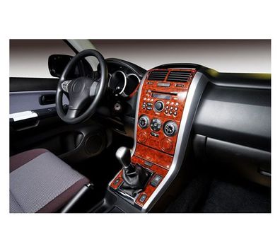 3D Cockpit Dekor für Suzuki Grand Vitara 4x4 ab Baujahr 09/2005 12 Teile