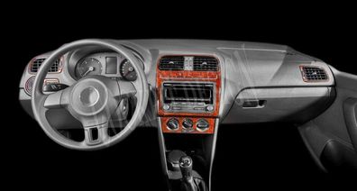 3D Cockpit Dekor für Volkswagen Golf VI Plus ab Baujahr 09/2008 19 Teile