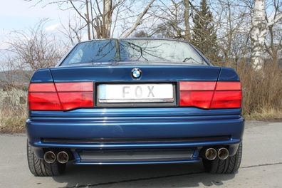 Fox Duplex Auspuff Sportauspuff Komplettanlage für BMW E31 850i 5.0l 220kW 90-