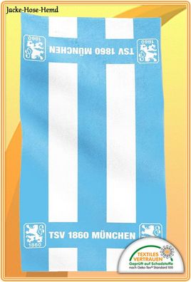 Duschtuch Badetuch TSV 1860 München Größe: 90x180cm