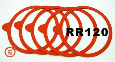 WECK® RR120 Gummiring Einmach Einkochringe 112 x128 mm Dichtungsring 10 Stück Packung