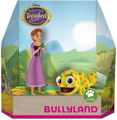 Bullyland 13462 Tangled Rapunzel und Pascal gepunktet Spielset Figurenset