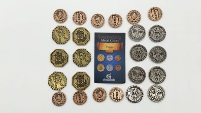 Legendary Metal Coin Set Manga - Metall Münzen Manga (24 Stück)