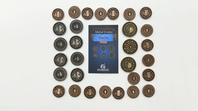 Legendary Metal Coin Set Units - Metall Münzen mit Werten (30 Stück)