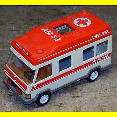 Playmobil Ambulance von 1985 / Krankenwagen AM 33 / AM 30