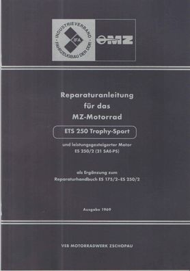 Reparaturhandbuch passend für MZ Motorrad ETS 250 Trophy-Sport