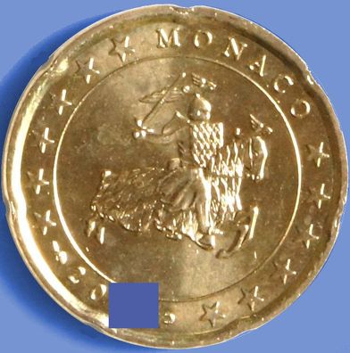 20 Cent Monaco 2001 oder 2002 unzirkuliert unc.