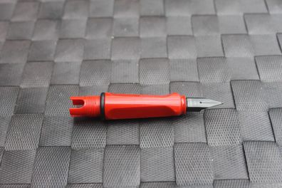LAMY-Ersatzteil; Vorderteil mit Federaggregat für Safari-FFH, LH-Feder (schwarz), rot