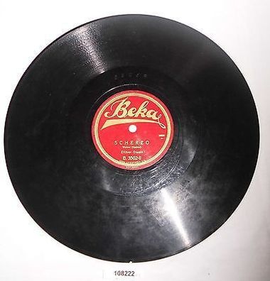 108222 Schellackplatte BEKA Zither Duett "Scherzo" "Nur für dich" um 1930