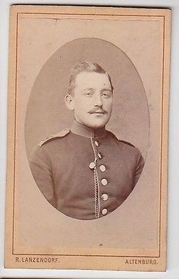 61750 Kabinettfoto Altenburg Soldat in Uniform um 1910