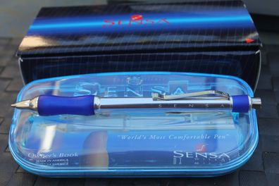 SENSA Dehbleistift; Komfort-Druckbleistift; 0,5 mm; blau/ silberfarbig; in OVP