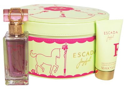 ESCADA Joyful Eau de Parfum edp 75ml. BODY Moisturizer 50ml. Beauty case -Set