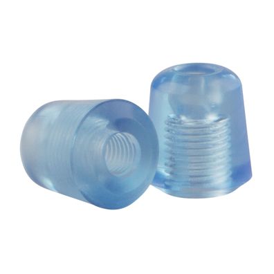 Soft-Ohroliven Blau/ Transparent ID 4,5 mm Universal für Stethoskope Set 2 Stück