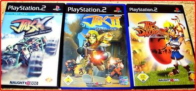 PS2 3 JAK Spiele * JAK and DEXTER Legacy + Jak 2 - Renegade + Jak X- Kombat Racing