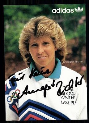 Annegret Richter Autogrammkarte Original Signiert Leichtathletik + A 61765