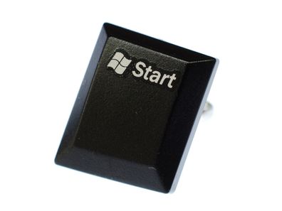 Start Windows Tastaturring PC Zeichen Taste Ring Miniblings Computer Tastatur