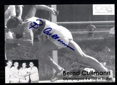 Bernd Cullmann Autogrammkarte Original Signiert Leichtathletik + A 61778