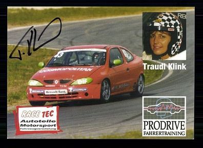 Traudl Klink Autogrammkarte Original Signiert Motorsport + A 61900