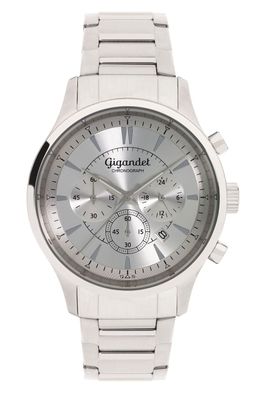 Gigandet Quarz Herren-Armbanduhr Brilliance Chronograph Silber G48-005
