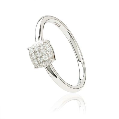 Eye Candy Ring 925er Sterling Silber Kissen Zirkonia Gr.52 ECJ-RG0081