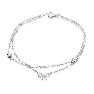 Eye Candy Armband 925er Sterling Silber Schleife ECJ-BR0110