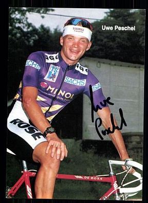 Uwe Peschel Autogrammkarte Original Signiert Radfahren + A 61969