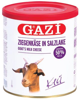 Gazi Ziegenkäse in Salzlake 1x 400g 50% Fett i. Tr. Ziegen-Käse mild Keci peyniri