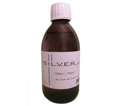 Kolloidales Silber 250ml | 50ppm Flasche Braunglas Originalitätsverschluss pure