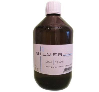 Kolloidales Silber 500ml | 25ppm Flasche Braunglas Originalitätsverschluss pure