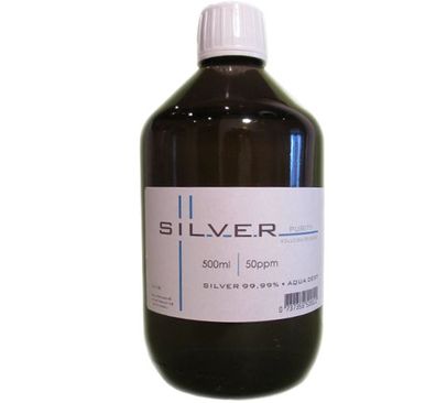 Kolloidales Silber 500ml | 50ppm Flasche Braunglas Originalitätsverschluss pure