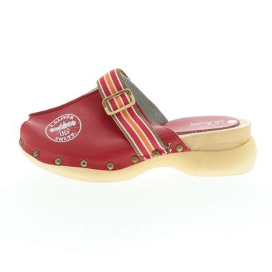sOliver Damenschuhe Größe 35 Red Clogs Glattleder Ohne Verschluss 54730122597-A-O
