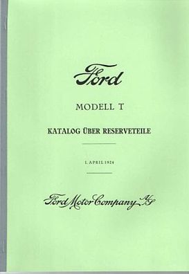 Ersatzteilkatalog Ford T Modelle Tin Lizzy, Auto, PKW, Oldtimer